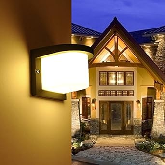 modernes minimalistisches kreative retro wasserdicht led beleuchtung outdoor innenhof villen balkon terrasse zehn weisses licht sand grau shell wandleuchten amazon de beleuchtung