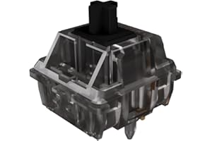 KUTETHY Gateron Black Ink v2 Pro Switches Pre Lubed 5pin RGB Linear Switch for DIY Mechanical Keyboards (108PCS, Black Ink)