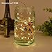 COOWOO String Lights Copper Wire Lights, Waterproof Starry String Lights, Décor Rope Lights for Halloween,Thanksgiving,Christmas,Holiday, Wedding,Parties, Decorative(150 Leds, 50 ft, Warm White)
