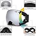 HONGDAK Ski Goggles Snowboard Snowmobile Men Women Anti Fog Polarized OTG Over Glasses Snow Sports Sunglass Snowboarding Jet Skiing Youth Kids