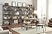 HOMELEGANCE Wood and Metal Writing Desk, Brown/Black