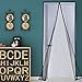 Yofit Magnetic Screen Door Curtain, Heavy Duty Mesh Curtain Self-adhesive Velcro Door Screen Fits Door Frame Size Up To 36