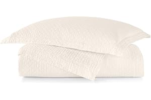 Peacock Alley Juliet Matelasse Coverlets - 100% Cotton Lightweight, Beautiful, Textured Basket Weave Pattern - King/Cali King (Pearl)