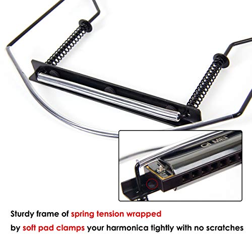 Harmonica Neck Rack Mount Holder Stand Adjustable Suitable For