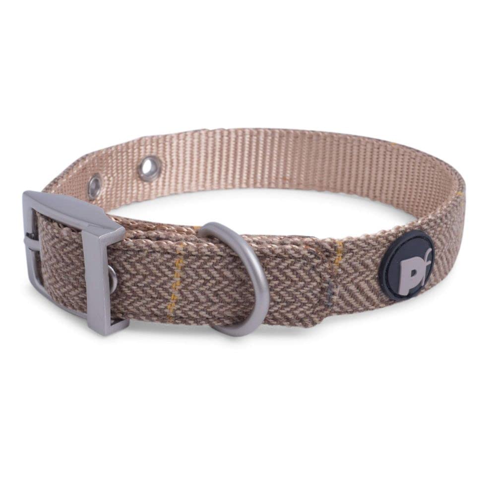 Petface Tan Tweed Dog Collar, Large โ image 1