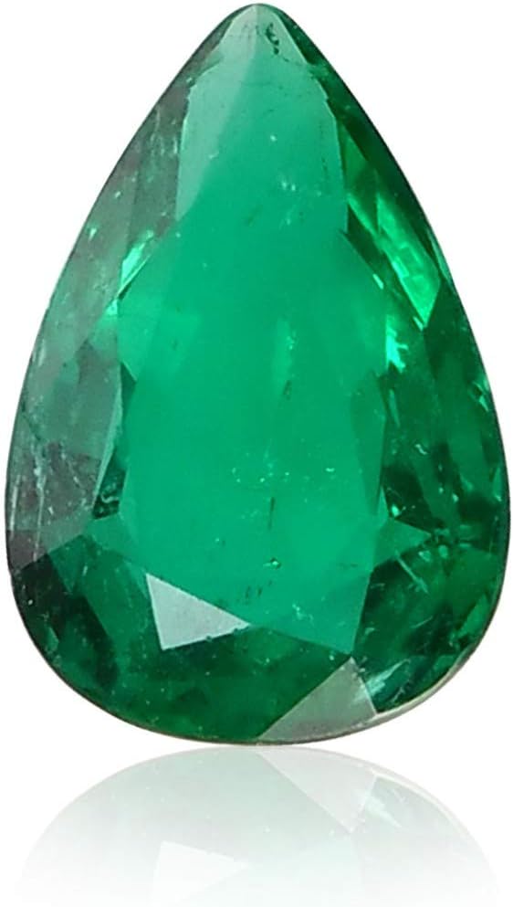 Hayaat Gems Natural Emerald Cut Faceted Pear Shape Loose Gemstone for Ring