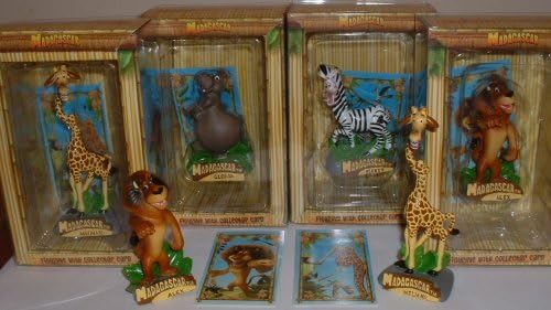 Madagascar Movie Figure Set of 4 with Alex, Melman, Gloria & Marty