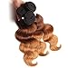 Beauty Forever Hair Peruvian Ombre Virgin Hair 18 20 22inch Body Wave Hair Weave 3pieces /Lot Bundles 100% Human Hair Extensions 95-100g/pc (1b#/4#/27#)