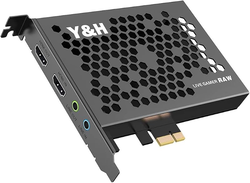 Y&H PCIe Capture Card 4K30 1080p120 HDMI Passthrough Low Latency PS4 Xbox PC