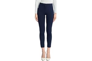 SANDY & SID Cropped Pants for Women Petite Small Size Mid Waist Slim Fit Work Pants Stretch Trousers Slack Casual Office Wear