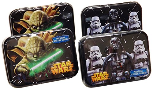 Cotton Buds Classics Cotton Swab Tins, Star Wars, 4 Count Cotton Buds Classics Cotton Swab Tins, Star Wars, 4 Count