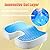 PROMIC Memory Foam Seat Cushion with Anti-Slip Cover, Cool Gel Comfort Orthopedic Design Chair Cushion To Relieve Back, Sciatica and Tailbone Pain
