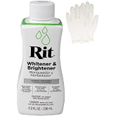 Rit Dye &ndash; Liquid Fabric Dye for Crafting, Clothing, and D&eacute;cor &ndash; 8 oz. Bottle &ndash; Whitener &amp; Brightener (Gloves Included)