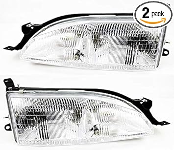 Amazon Com For Toyota Camry Headlight 1995 1996 Driver And Passenger Side Headlamp Assembly Replacement Automotive