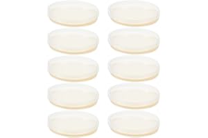 Generic 10pcs Pre Poured Agar Plates 3.54inch Nutrient Agar Petri Dishes for Science Projects and Lab Experiments