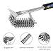 KIBEE Safe Grill Brush With Scraper Best 3in1 BBQ Brush Grill Bristle Free＆Rust Resistant Stainless Steel Grill Cleaning Brush For Weber Gas/Charcoal Grill-New Arrival