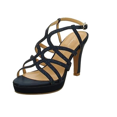 Alma en Pena Damen Sandaletten Elegante Sandalette in Blau V19361/navy blau 653786