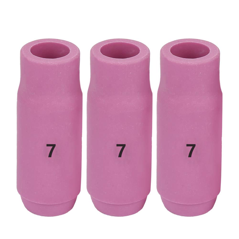 FTVOGUE 10pcs Ceramic Nozzle Shield Cups for WP-17/18/26 TIG Welding Torch(10N47(#7))