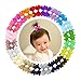 Ruyaa Small Pinwheel Hair Bow Clip for Baby Girl Fine Hair Toddler Hair Accessories Tiny Infant Barrettes Pairs Assorted 40pcs