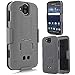 Kyocera Duraforce Pro Case Slim Shell Swivel Hybrid Holster Defender Combo Cover with Belt Clip & Kickstand for Kyocera Duraforce Pro [E6810 E6820 E6830 E6800 E6833]
