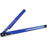 Motorcycle Folding Sag Scale,Suspension Sag Measurement Tool for Dirt Bike | Motorcycle sag tool Replacement for Dirt Bike sag tool,Reversible Multi-Scale, 0-120 mm, Fits Hollow Axles Up to 20 mm