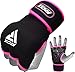 RDX Ladies Boxing Hand Wraps Inner Gloves for Punching – Women Neoprene Padded Fist Protection Bandages Under Mitts with Quick Long Wrist Support - Great for MMA, Muay Thai & Kickboxing Training