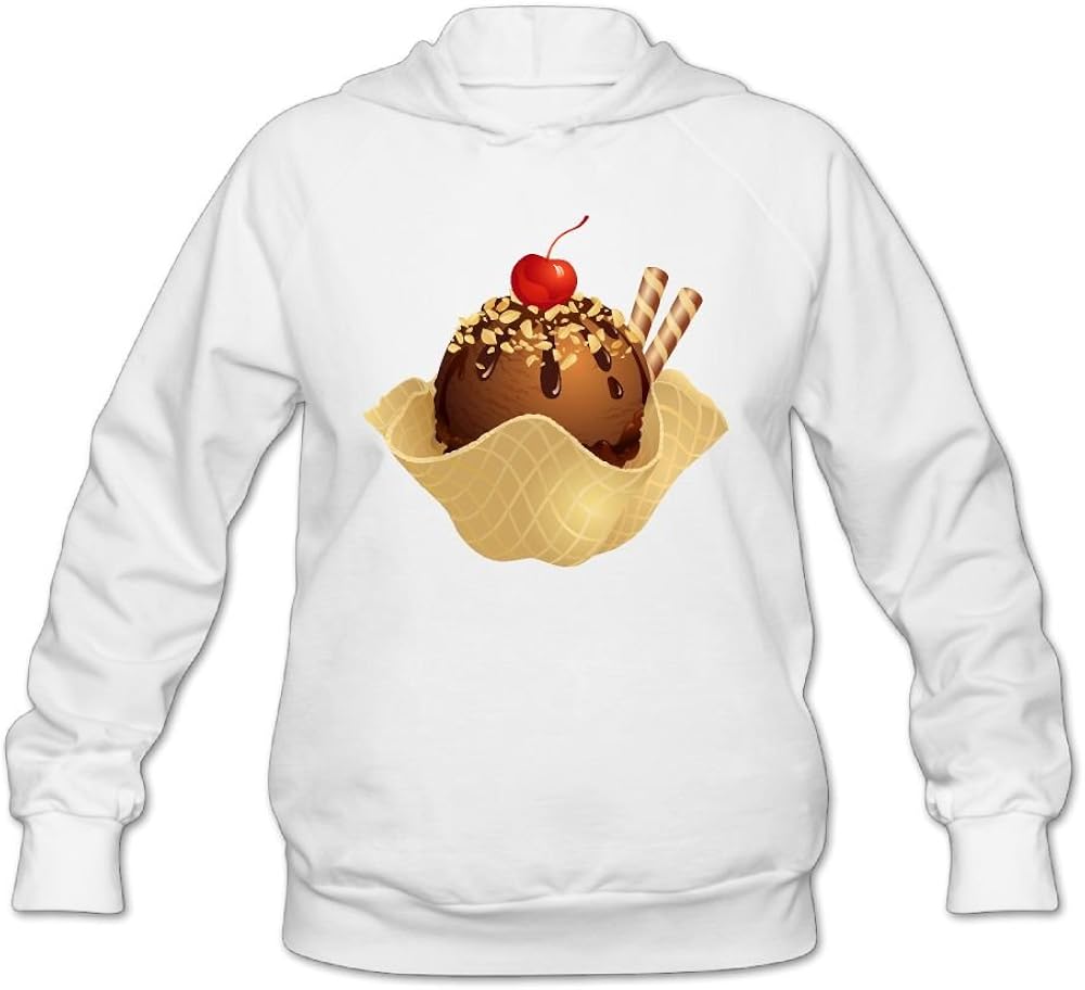 Chocolate Ice Cream Women Hoodies Sweatshirts None Pocket Lightweight
