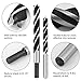 COMOWARE Extra Long Brad Point Drill Bit Set - 300mm Carbon Steel Wood Drill Bit Set for Hardwood, Plywood, Plastic, Aluminum, 7Pcs | 1/8'', 3/16'', 1/4'', 5/16'', 3/8'', 7/16'', 1/2'' (6 Pcs)