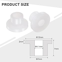 uxcell 24pcs Flanged Sleeve Bearings Plastic