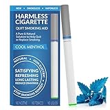Quit Smoking Aid / Harmless Cigarette / Stop Smoking Remedy to Help Reduce Cravings / Satisfying & Effective (1 Pack, Cool Menthol)