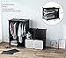 Tespo Portable Closet for Hanging Clothes, Armoire Wardrobe for Bedroom, Storage Cube Organizer, Modular Cabinet, Sturdy and Capacious, White.