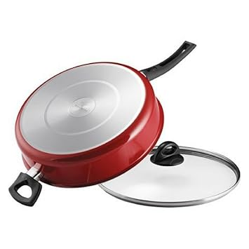 Tramontina 5-qt Everyday Jumbo antiadherente olla con tapa, rojo (1 ...