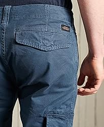 Superdry Mens Core Cargo Trousers, Belt Loops, Zip