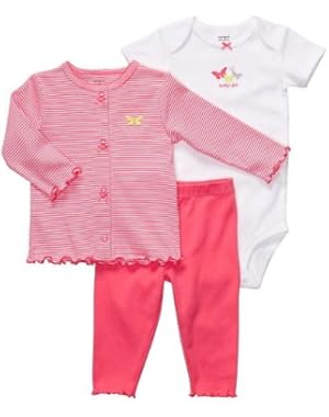 3 Piece Cardigan Set - Daddy's Girl-Pink-6 Months