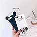 Dual-Layer Minnie Mouse Bow Tie Finger Ring Holder Case for iPhone 7Plus 8Plus Black White Hard Plastic Shockproof Thick Protective Shockproof Skidproof Disney Cartoon Cute Lovely Hot Girls Teens Kids