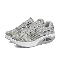 MINIKATA 2018 Spring New air Cushion Shoes Korean Students Single Shoes Travel Flat Shoes(Grey-37/6.5 B(M) US Women)
