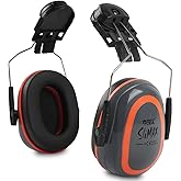 GREEN DEVIL Hearing Protection Ear Muffs SNR 27dB/NRR 22dB Noise Reduction Earmuff Head Band/Helmet Mounted/Behind The Head