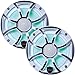 Wet Sounds REVO 6-XSW-SS White XS/Stainless Overlay Grill 6.5 Inch Marine LED Speakers (Pair) (Renewed)