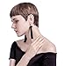 Jstyle 2 Pairs Dangle Earrings for Women Girls Drop Earrings Tassel Ball