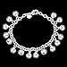 Cutesmile Fashion Jewelry 925 Sterling Silver Bells Chain Adjustable Bracelet/Anklet for Women
