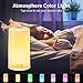 Wake-Up Light Alarm Clock- Sunrise Simulation Digital LED Clock with 5 Natural Sounds & Snooze Function for Heavy Sleepers - Touch Control Dimmable Bedside Lamp, 7 Colors Night Light for Bedrooms