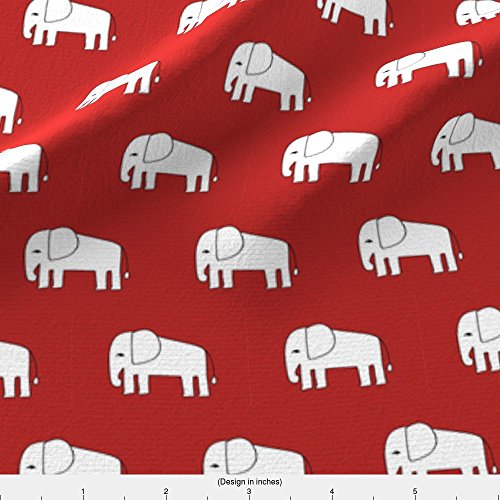 Elephant Fleece Fabric Kritters in the Mailbox Animal Fleece Fabrics