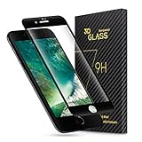 Atill iPhone 7 Plus Screen Protector, Full Coverage Tempered Glass Screen Protector, Anti-Bubble - 0.33mm (Black)