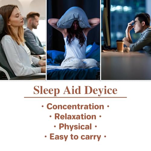Kowvowz Sleep Aid Device, Calmcarry Anxiety Microcurrent Holding Instrument Usb Charging For Adults Stress And Relief Help