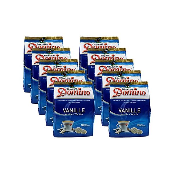 10 x DOMINO Kaffeepads Vanille 18 Pads