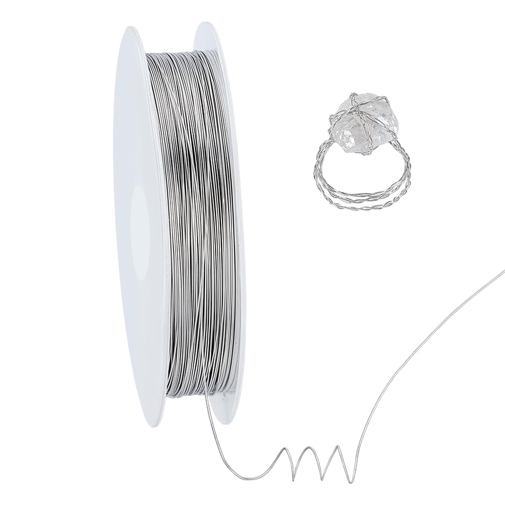 PH PandaHall 20m 0.3mm Craft Wire for Jewellery Making, Copper Jewellery Wire Metal Beading Wires Gold Jewellery Armature Wires for Jewelry Making Wrapping Floral Arranging Ornament, 28 Gauge