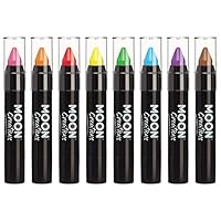 Face Paint Stick / Body Crayon Set of 8 makeup for the Face & Body by Moon Creations - 0.12oz