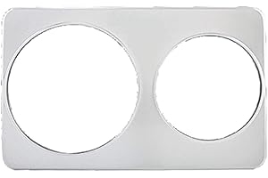 Winco Adaptor Plate with 8-3/8-Inch and 10-3/8-Inch Holes, Medium, Stainless Steel