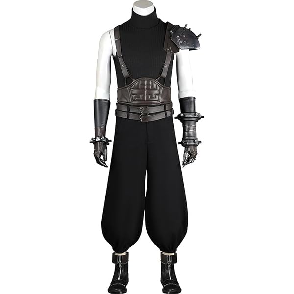 Amazon.com: ZNZXYCOS Anime Game Cosplay Black Single Arm Set Pants