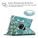 Fintie iPad mini 1/2/3 Case - 360 Degree Rotating Stand Case Cover with Auto Sleep / Wake Feature for Apple iPad mini 1 / iPad mini 2 / iPad mini 3, Blossom
